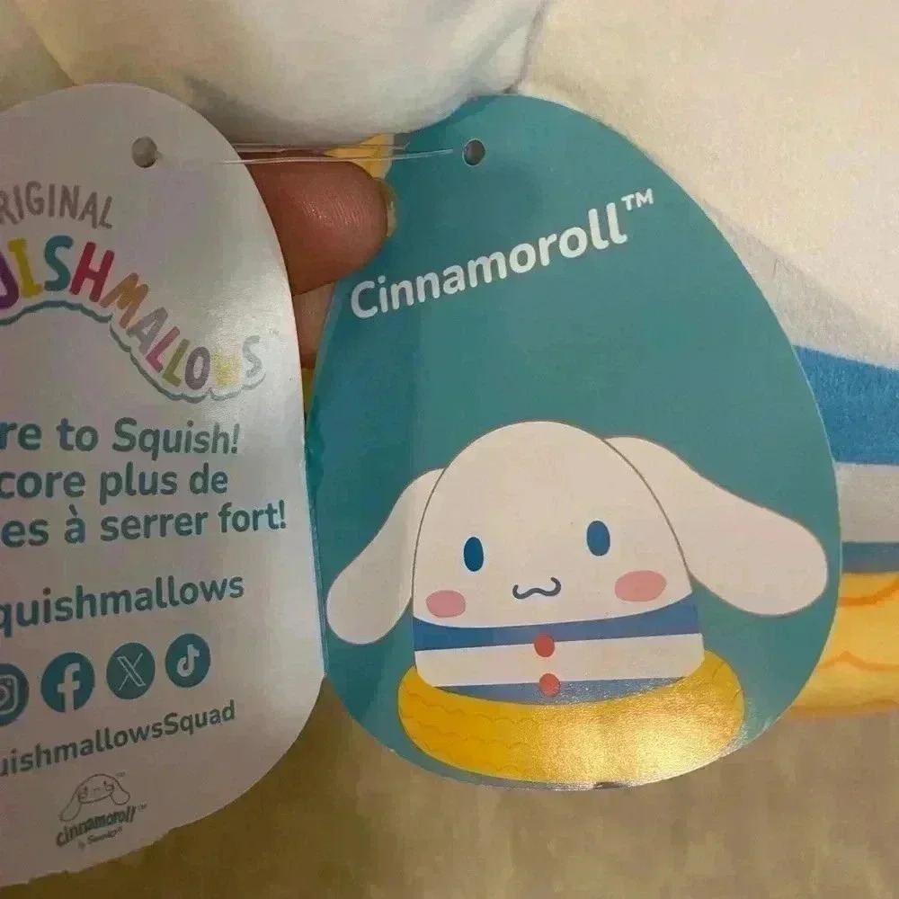 NWT Hello Kitty & Friends Cinnamoroll Squishmallow 8" - Picture 4 of 5
